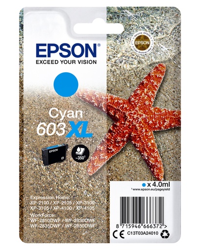 [402725] Inktcartridge Epson 603XL T03A2 blauw