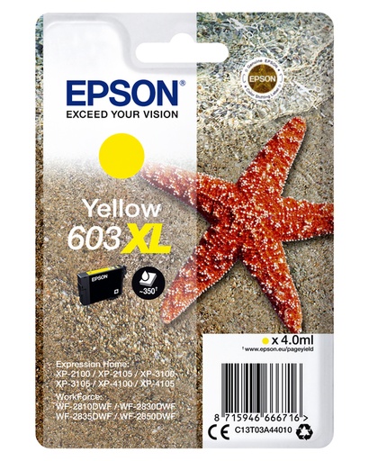 [402727] Inktcartridge Epson 603XL T03A4 geel