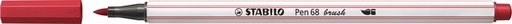 [631202] Feutre pinceau STABILO Pen 568/50 rouge foncé