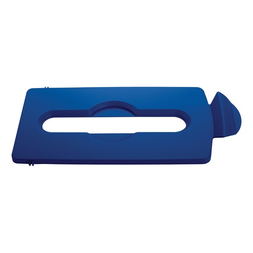 [394828] Insert couvercle Rubbermaid pour station de recyclage Slim Jim papier bleu