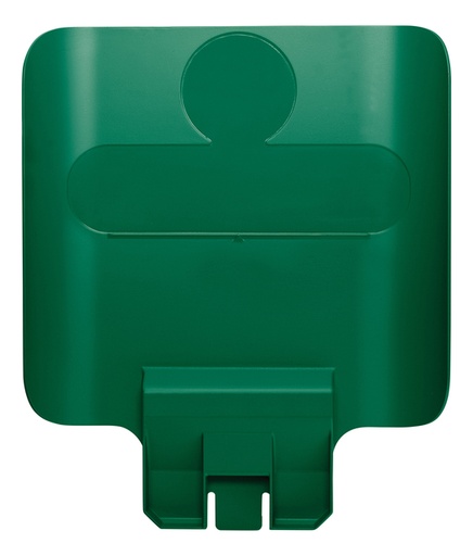 [394835] Paneel Rubbermaid Slim Jim Recyclestation voor label groen