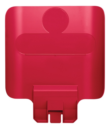 [394836] Paneel Rubbermaid Slim Jim Recyclestation voor label rood