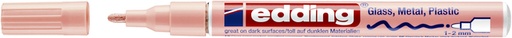 [630429] Marqueur peinture edding 751 à base d'huile 1-2mm pastel rose