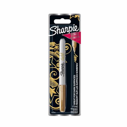 [635646] Feutre Sharpie ogive Fin Metallic or blister 1 pièce
