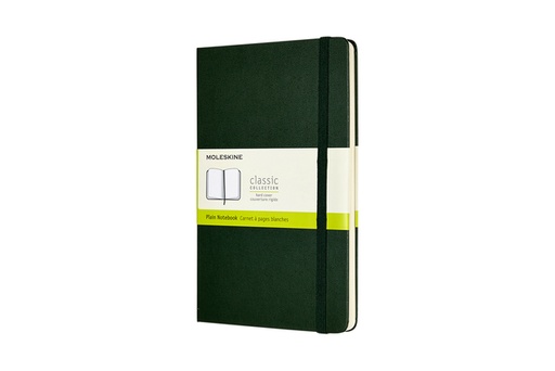 [011635] Carnet de notes Moleskine XL 130x210mm ligné vert myrte