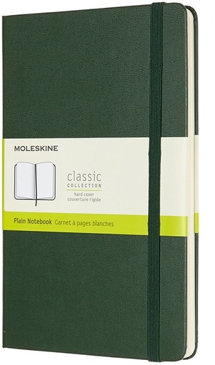[011635] Notitieboek Moleskine large 130x210mm blanco hard cover myrtle green