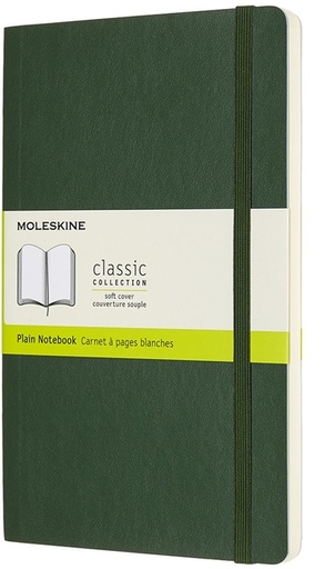 [011643] Notitieboek Moleskine large 130x210mm blanco soft cover myrtle green