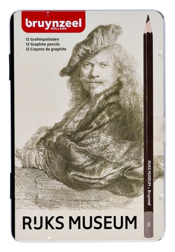 [640308] Crayon graphite Rijksmuseum Rembrandt set 12 duretés gris