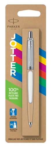 [609350] Stylo bille Parker Jotter Original White CT Medium blister