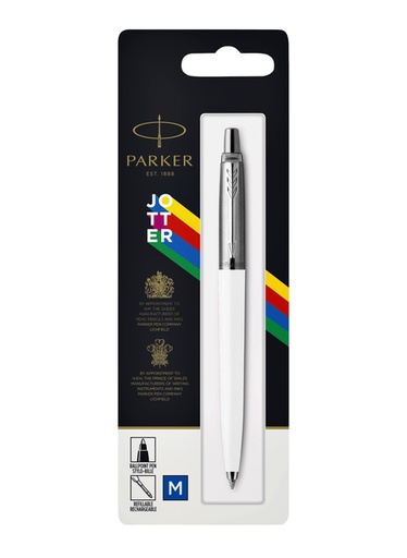 [609350] Stylo bille Parker Jotter Original White CT Medium