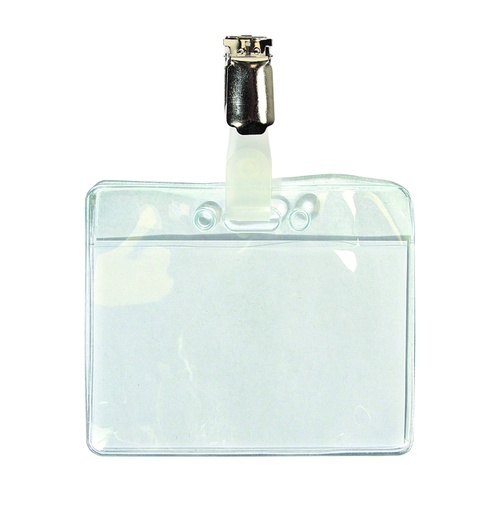 [921334] Badge Quantore met clip 60x90mm
