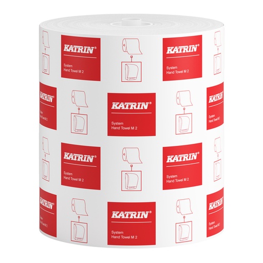 [892596] Handdoekrol Katrin systeemrol medium 2-laags 160m wit 460102