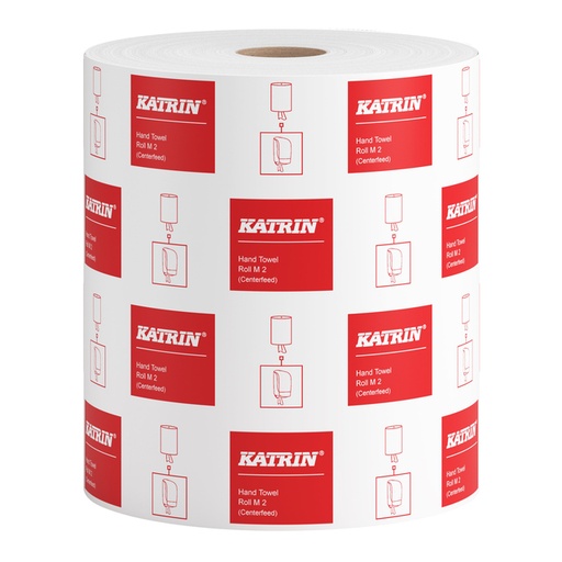 [892597] Essuie-mains Katrin 481911 Medium 2 épaisseurs 500 feuilles blanc