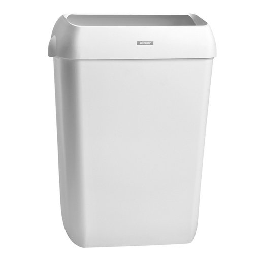 [892643] Afvalbak Katrin open inworp 50 liter wit 91912