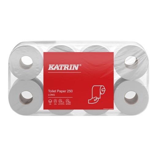 [892608] Papier toilette Katrin 3 épaisseurs 250 feuilles 48 rouleaux blanc
