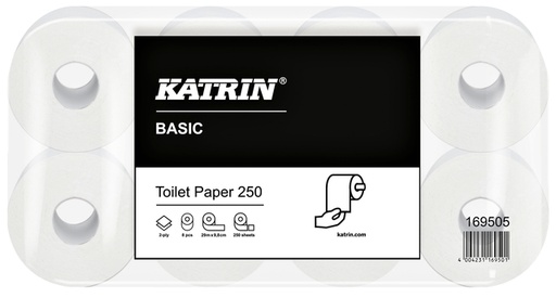 [892607] Papier toilette Katrin  2 épaisseurs blanc 64 rouleaux