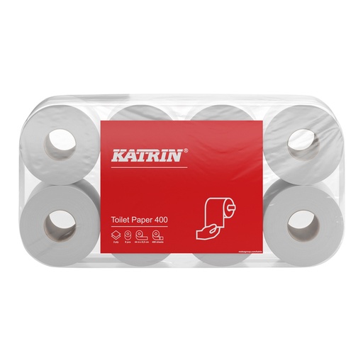 [892610] Papier toilette Katrin 2 épaisseurs 400 feuilles 48 rouleaux blanc