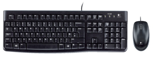 [009234] Clavier Logitech K120 Qwerty + souris noir