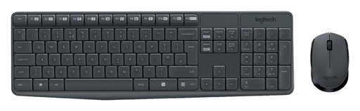 [009021] Toetsenbord- en muisset Logitech MK235 draadloos QWERTY zwart