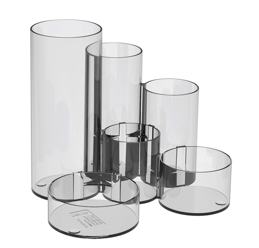 [105973] Pennenkoker MAUL Tubo helder transparant 6-vaks Ø15x12,5cm