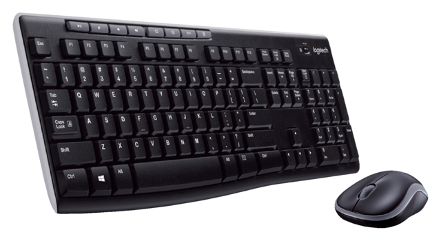 Clavier + souris Logitech MK270 Qwerty noir