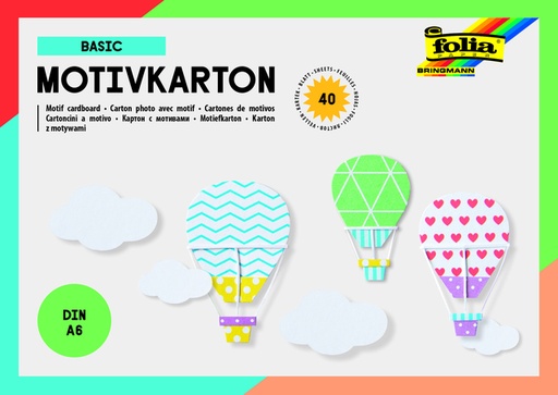 [141667] Fotokarton Folia 2-zijdig A6 40 vel 20 designs
