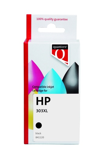 [841120] Inktcartridge Quantore alternatief tbv HP T6N04AE 303XL zwart HC