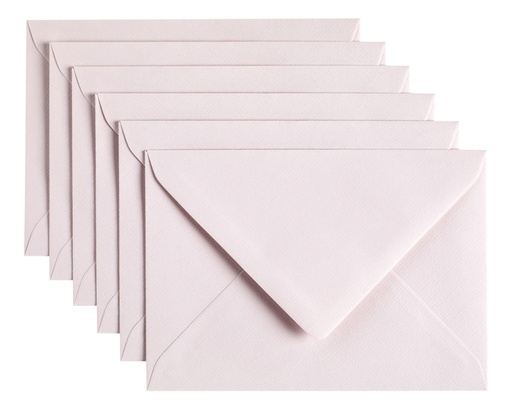 [158198] Enveloppe Papicolor C6 114x162mm rose clair paquet 6 pièces