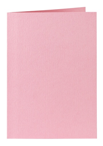 [177063] Carte de correspondance Papicolor double 105x148mm rose bébé 6 pièces