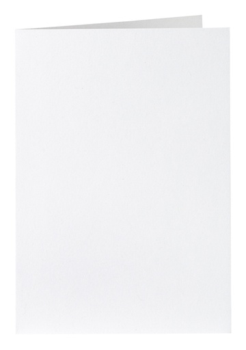 [177065] Correspondentiekaart Papicolor dubbel 105x148mm kraft wit pak à 6 stuks
