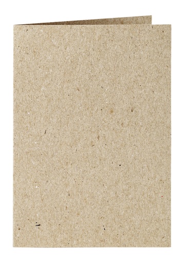 [177066] Carte de correpondance Papicolor double 105x148mm kraft gris