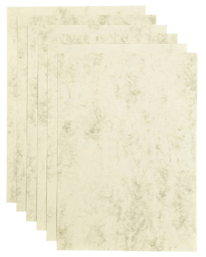 [746358] Papier copieur Papicolor A4 90g ivoire marbré 12 feuilles