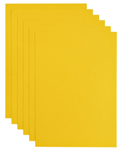 [746307] Papier copieur Papicolor A4 200g jaune bouton d'or 6 feuilles