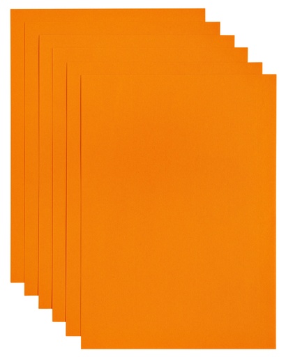 [746308] Papier copieur Papicolor A4 200g orange 6 feuilles