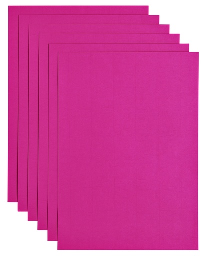 [746309] Kopieerpapier Papicolor A4 200gr 6 vel felroze