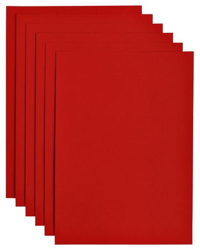 [746311] Kopieerpapier Papicolor A4 200gr 6 vel rood