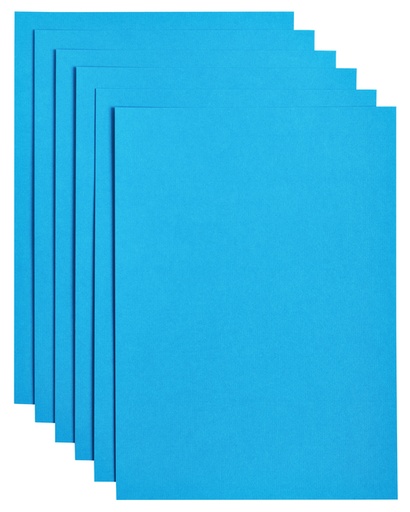 [746314] Papier copieur Papicolor A4 200g bleu ciel 6 feuilles
