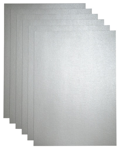 [746325] Papier copieur Papicolor A4 300g argent métallisé 3 feuilles