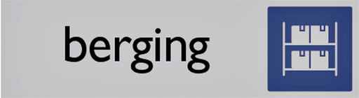 [921989] Plaque d'information pictogramme 'Berging' 165x44mm