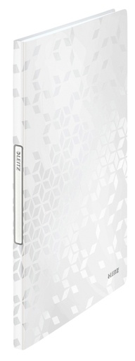 [531285] Reliure protège-documents Leitz WOW A4 20 pochettes PP blanc