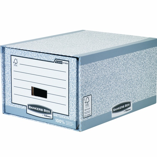 [531052] Système tiroir archive Bankers Box System A4 gris