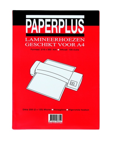 [535951] Lamineerhoes Paperplus A4 2x125 micron