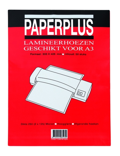 [535954] Lamineerhoes Paperplus A3 2x125 micron