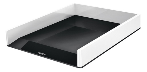 [390360] Corbeille à courrier Leitz WOW A4 blanc/noir