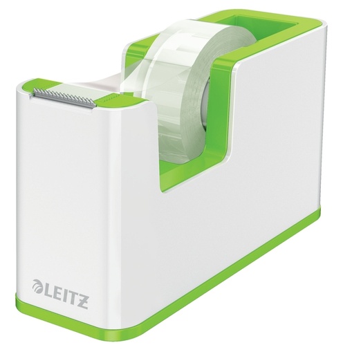 [807024] Dévidoir ruban adhésif Leitz WOW blanc/vert
