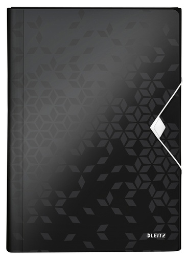 [510499] Trieur Leitz WOW pour A4 6 compartiments PP noir