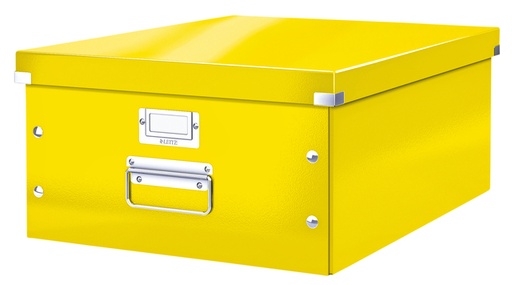 [503054] Boîte de rangement Leitz Click & Store WOW 369x200x482mm jaune