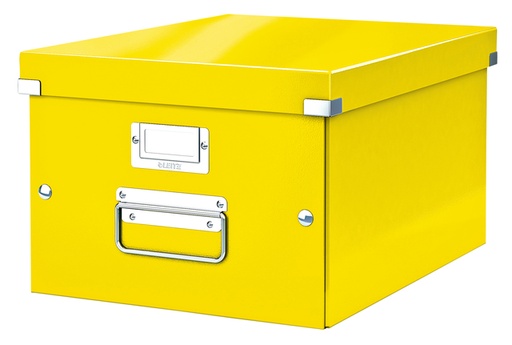 [503052] Boîte de rangement Leitz Click & Store WOW carton recyclé 281x200x370mm jaune