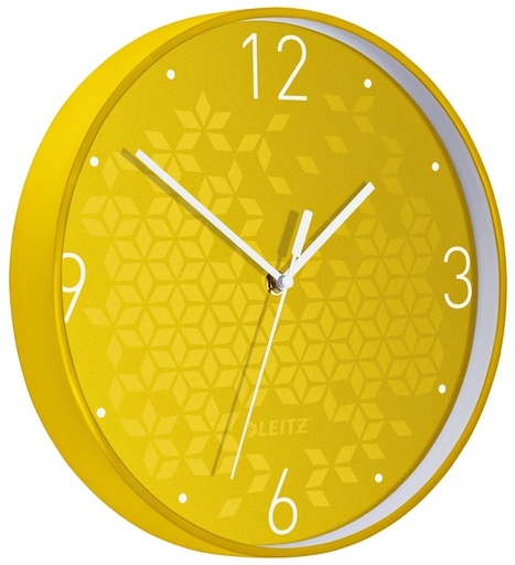 [890457] Horloge murale Leitz WOW jaune