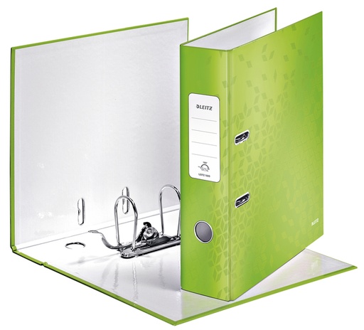 [503037] Classeur à levier Leitz WOW 180° A4 85mm laminé vert